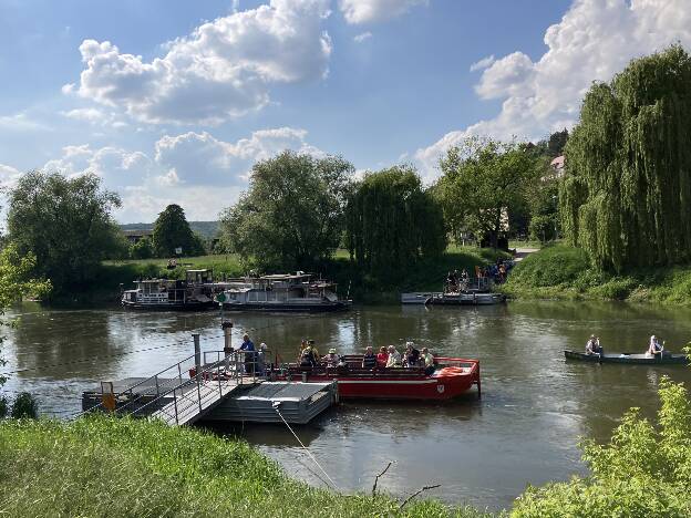 Seilfähre am Ausstieg